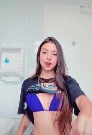 2. Julia Guerra in Sweet Blue Bikini Top