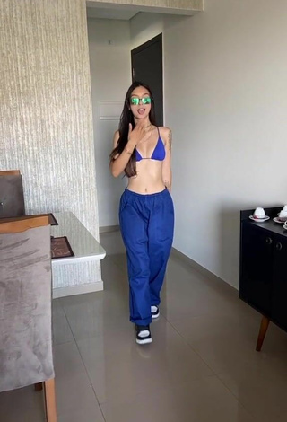 3. Julia Guerra in Hot Blue Bikini Top