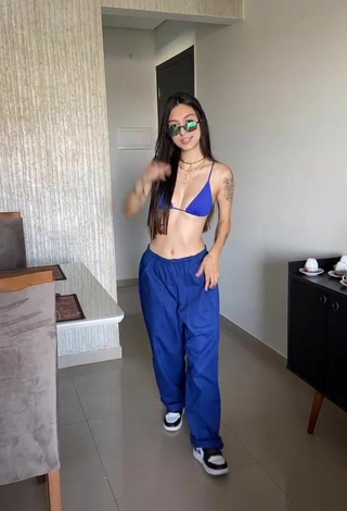 4. Julia Guerra in Hot Blue Bikini Top