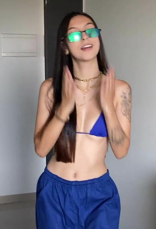 5. Julia Guerra in Hot Blue Bikini Top