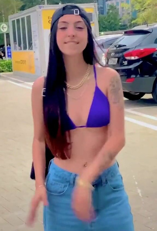 6. Hottie Julia Guerra in Violet Bikini Top