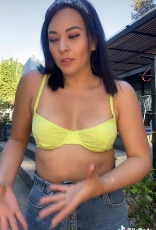 3. Sexy Karen Bustillos in Yellow Bra