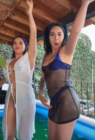 2. Sweetie Karen Bustillos  at the Swimming Pool with Bouncing Boobs