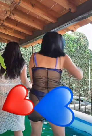 4. Sweetie Karen Bustillos  at the Swimming Pool with Bouncing Boobs