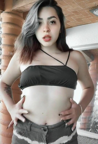 4. Sexy Karen Bustillos in Black Bikini Top
