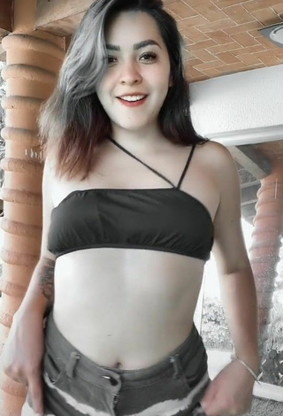 6. Sexy Karen Bustillos in Black Bikini Top
