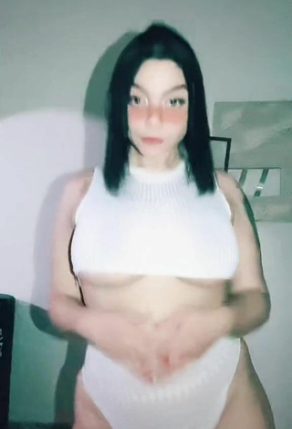 6. Beautiful Karniello in Sexy White Panties and Bouncing Breasts