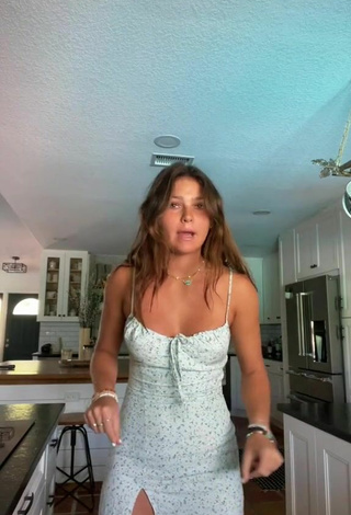1. Sexy Lexi Hidalgo Shows Cleavage in Floral Sundress and Bouncing Breasts