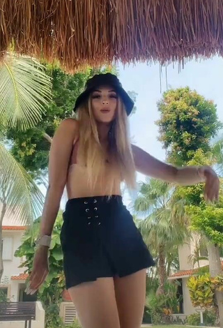 2. Hot Lorena Fernández in Brown Bikini Top