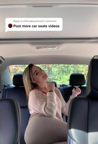 4. Breathtaking Makayla Weaver Shows Butt in a Car