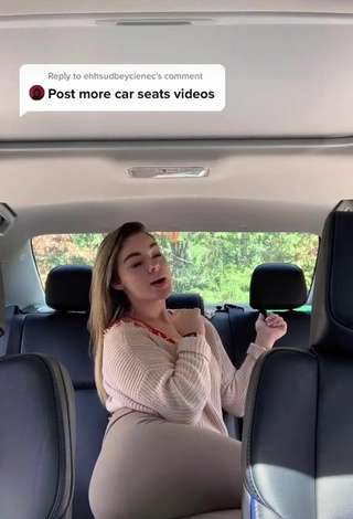 5. Breathtaking Makayla Weaver Shows Butt in a Car