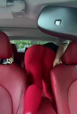 4. Wonderful Makayla Weaver Shows Butt in a Car