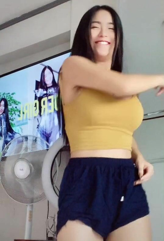 3. Sexy Matricia.17 in Yellow Crop Top