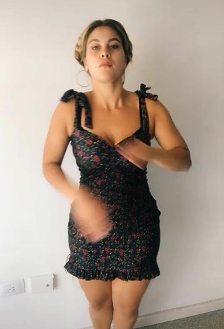 6. Sweetie Micad Fuego Shows Cleavage in Floral Dress and Bouncing Boobs