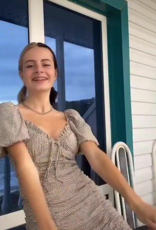 Sexy Nika in Dress and Bouncing Tits