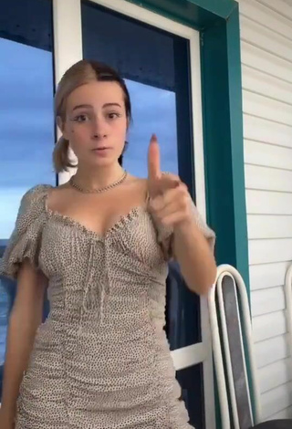 3. Sexy Nika in Dress and Bouncing Tits
