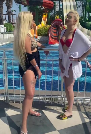 3. Hot Niluferland Shows Cleavage at the Swimming Pool