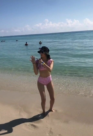 3. Hot Paola Ruiz in Pink Bikini at the Beach