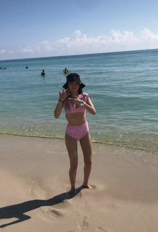 4. Hot Paola Ruiz in Pink Bikini at the Beach