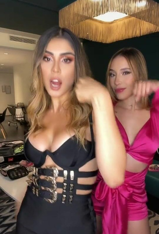 2. Sexy Paula Galindo Shows Cleavage in Dress