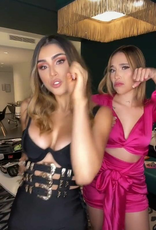 5. Sexy Paula Galindo Shows Cleavage in Dress