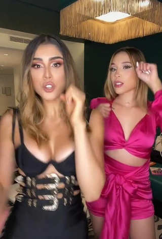 6. Sexy Paula Galindo Shows Cleavage in Dress