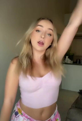 5. Sweetie Mars in Pink Crop Top and Bouncing Tits