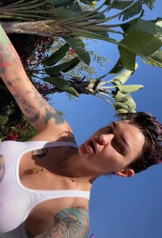 Sexy Ruby Rose in White Top