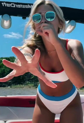 5. Hot Rylee Carter in White Bikini on a Boat