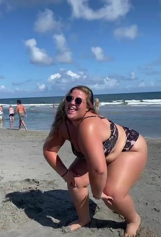 2. Really Cute Sam Paige in Bikini at the Beach and Bouncing Tits