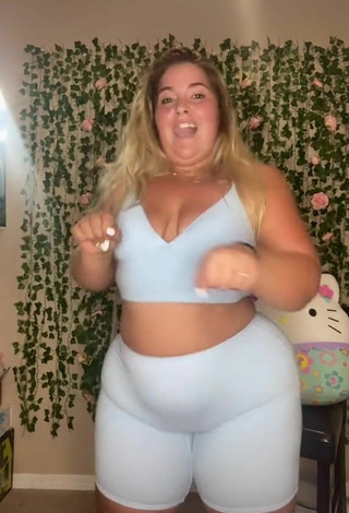 6. Sexy Sam Paige Shows Cleavage in White Crop Top