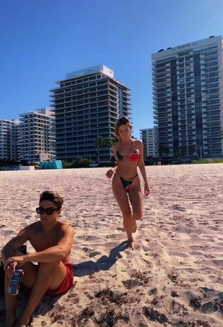 1. Sasha Ferro Shows Cleavage in Seductive Bikini at the Beach