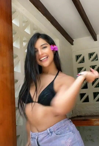 6. Sexy Alexandra Villanueva in Black Bikini Top