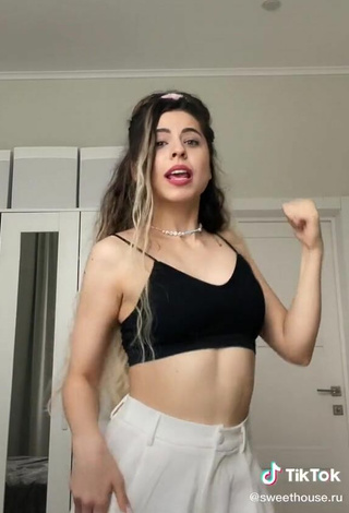 3. Sexy Sweet House in Black Crop Top