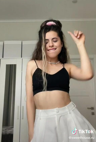 5. Sexy Sweet House in Black Crop Top