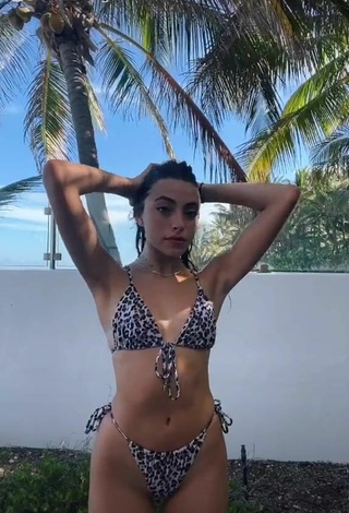 2. Elegant Valeria Arguelles in Leopard Bikini