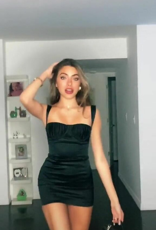 3. Sexy Valeria Arguelles in Black Dress