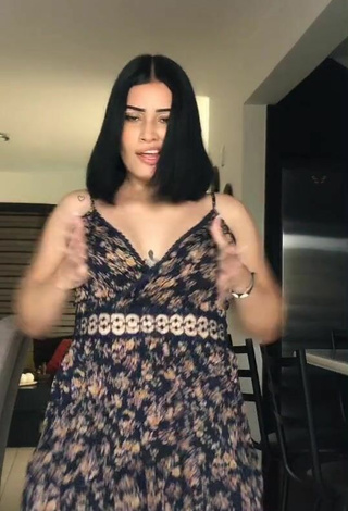5. Hot Valeria Figueroa in Floral Dress and Bouncing Tits