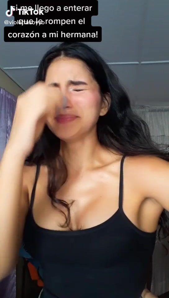 Fine Violetta Ortiz Shows Cleavage in Sweet Black Top sexyfilter