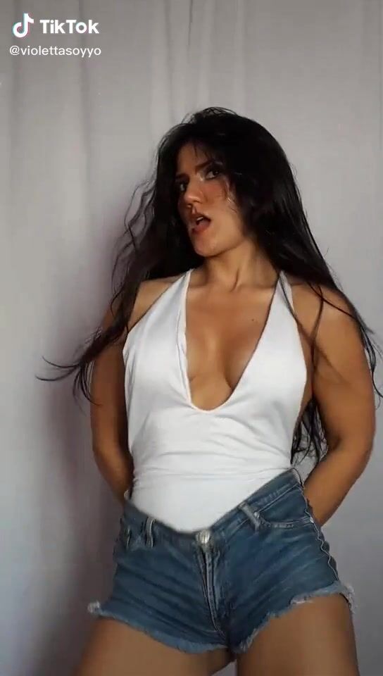 Beautiful Violetta Ortiz Shows Cleavage in Sexy White Top sexyfilter