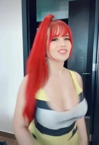 2. Katherine Cal Afú is Showing Lovely Cleavage and Bouncing Tits