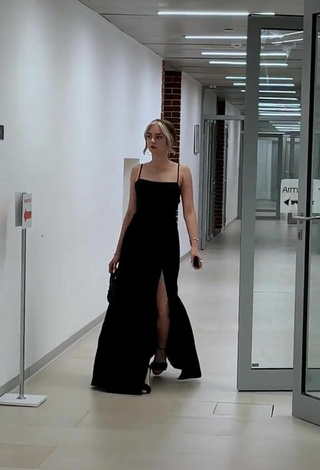 Sexy Yuliya YULОVA in Black Dress
