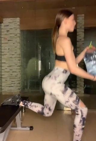 5. Hottie Zava_ly Shows Butt while doing Fitness Exercises