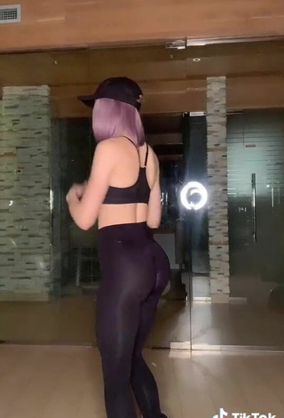 6. Beautiful Zava_ly Shows Butt while doing Fitness Exercises