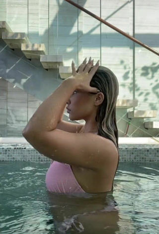 5. Hot MIRAVI in Pink Bikini Top at the Pool