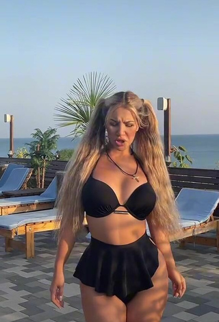 4. Sexy MIRAVI in Black Bikini