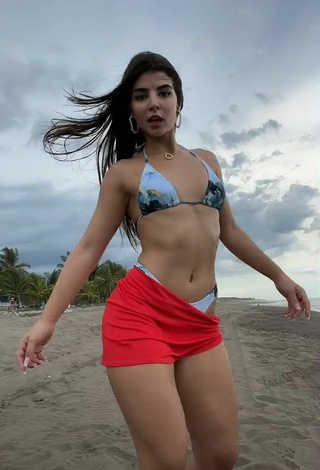 Beautiful Adriana Daabub in Sexy Bikini at the Beach