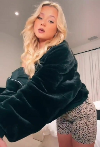 3. Sexy Alabama Barker in Leopard Tight Pants