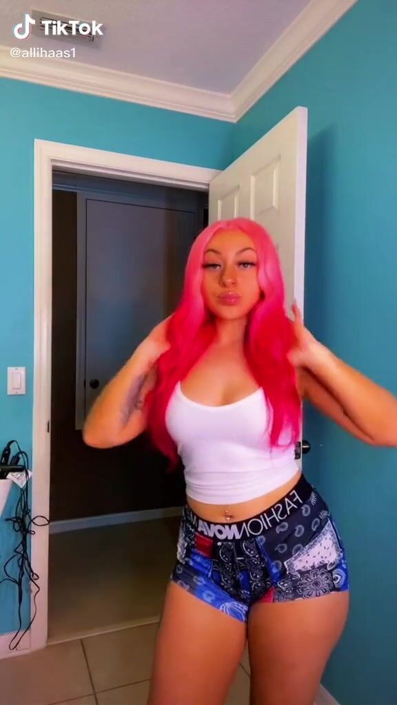 Cute Alli Haas Shows Cleavage in White Crop Top | sexyfilter.com