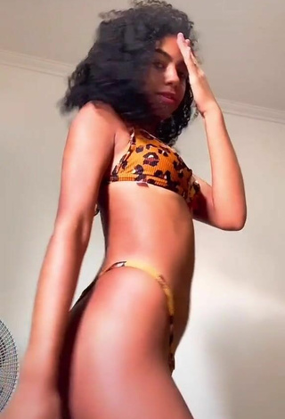 3. Hottest Angel Oficial in Leopard Bikini